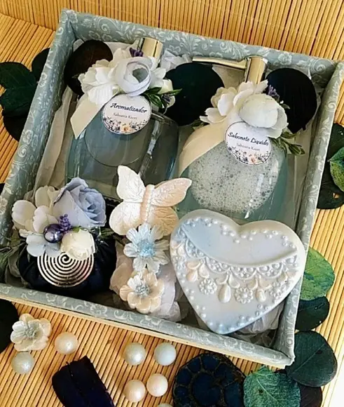 Kit Floral Azul