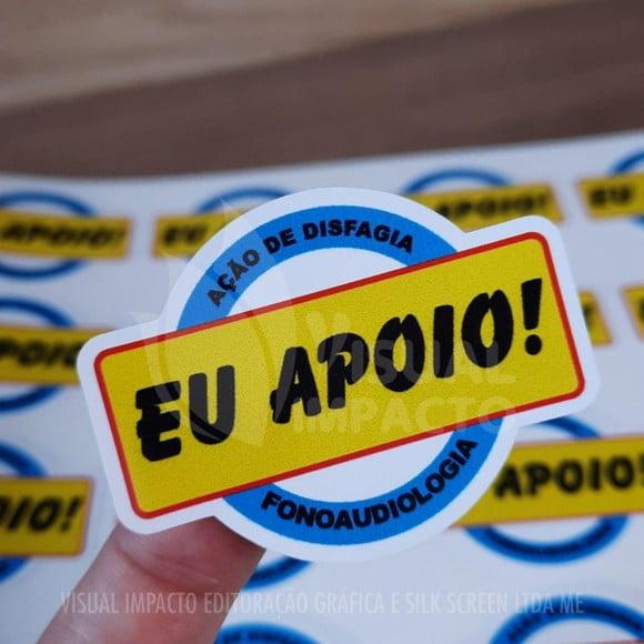 1000 Adesivos Em Vinil Personalizados 5x5cm