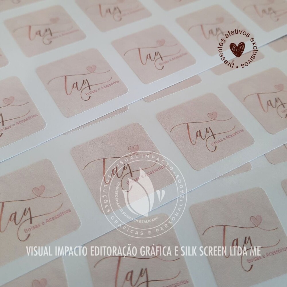 Adesivo Vinil Personalizado 2,5 cm | Etiqueta Adesiva | A partir