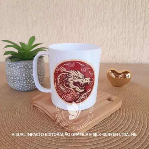 Caneca Plástica Personalizada - 15 unds