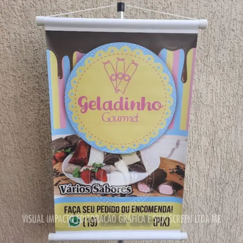 3 Banners 40x60cm e 1 Banner 60x90 cm Personalizados