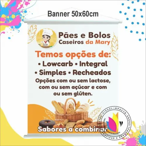 Banner em Lona 50x60cm Personalizado