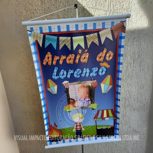 Banner Personalizado 60x90cm Festa Junina Aniversário Eventos