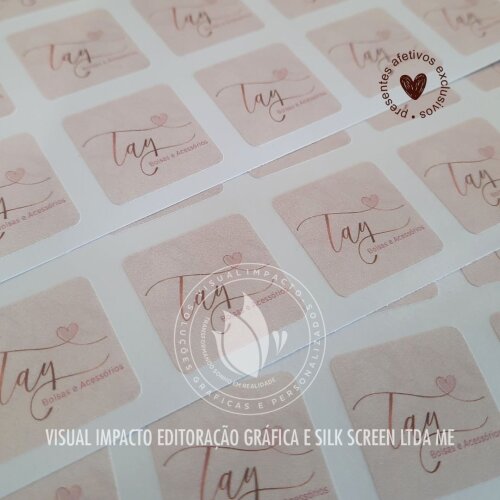 Adesivo Vinil Personalizado 2,5 cm | Etiqueta Adesiva | A partir
