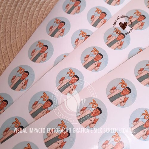 Adesivo Vinil Personalizado 2,5 cm | Etiqueta Adesiva | A partir