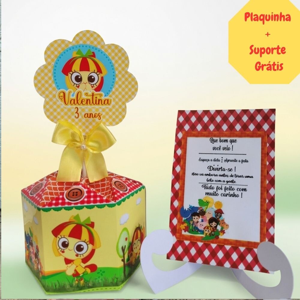 10 Centros de Mesa Personalizado Sítio do Picapau Amarelo Emilia