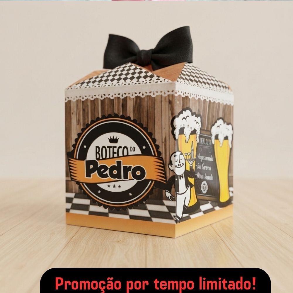 Centro de mesa Boteco + Plaquinha