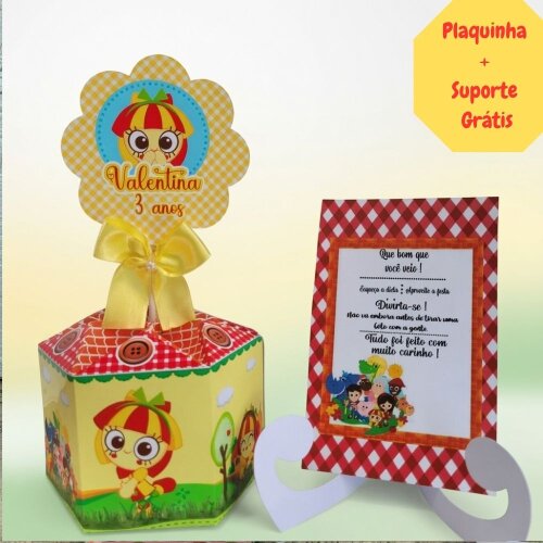 10 Centros de Mesa Personalizado Sítio do Picapau Amarelo Emilia
