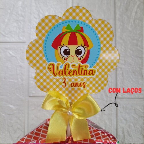10 Centros de Mesa Personalizado Sítio do Picapau Amarelo Emilia