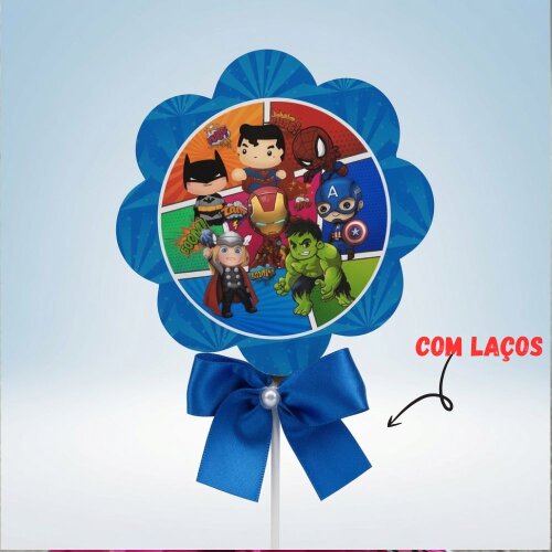 Centro de Mesa Herois Cute Baby Personalizado Lembrancinha Cachep