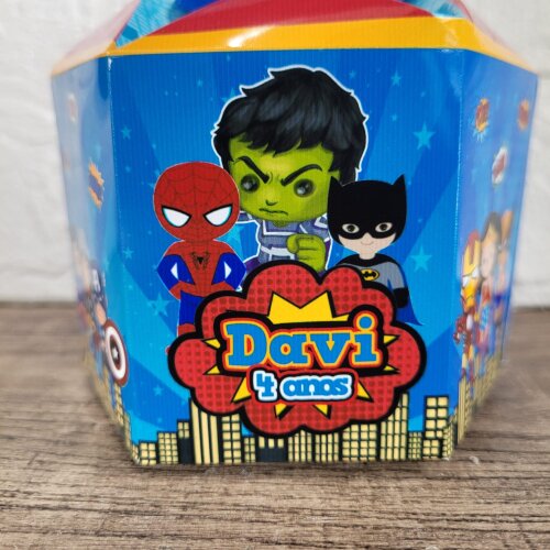 Centro de Mesa Herois Cute Baby Personalizado Lembrancinha Cachep