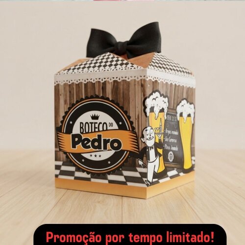 Centro de mesa Boteco + Plaquinha