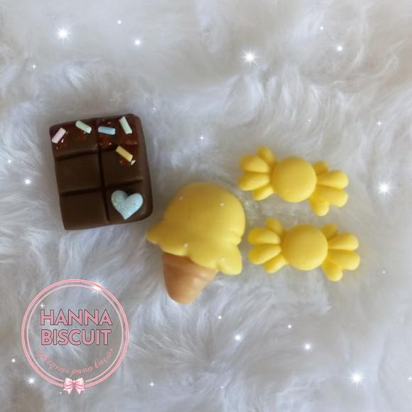 Kit Doçura Amarelo - Apliques para Laços