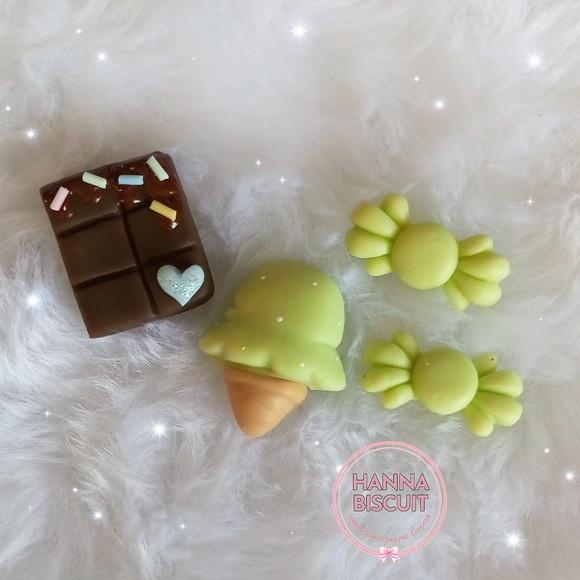 Kit Doçura Verde - Apliques para Laços