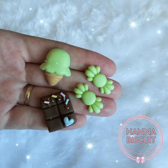 Kit Doçura Verde - Apliques para Laços