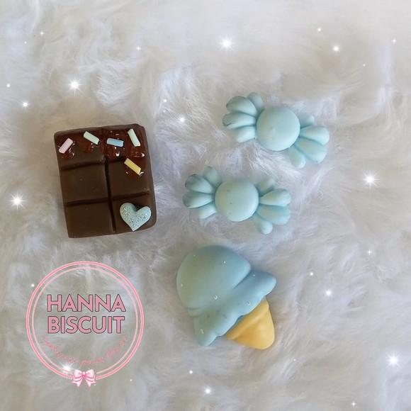 Kit Doçura Azul - Apliques para Laços