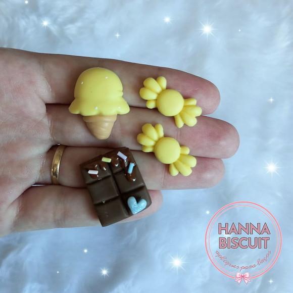 Kit Doçura Amarelo - Apliques para Laços