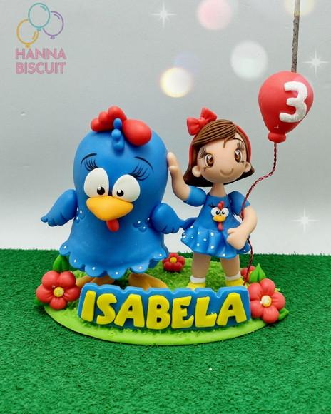 Topo de bolo Galinha Pintadinha