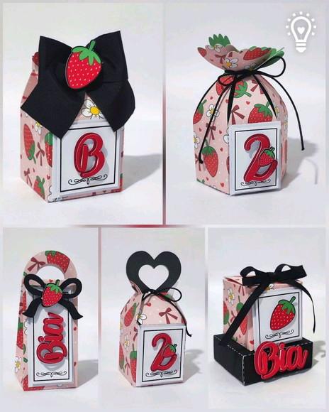 Kit Festa Personalizada Morango 1-25 Itens