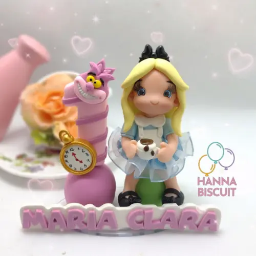 Topo de bolo Alice