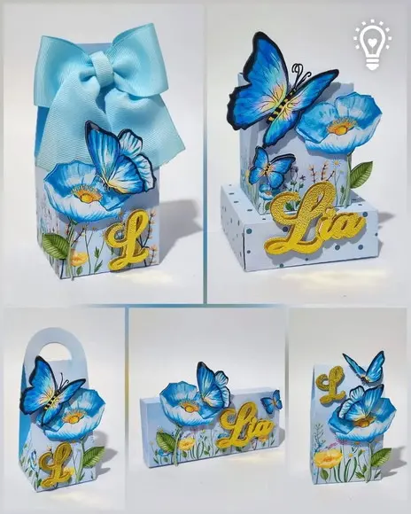 Kit Festa Personalizada Borboletas 1-25 Itens