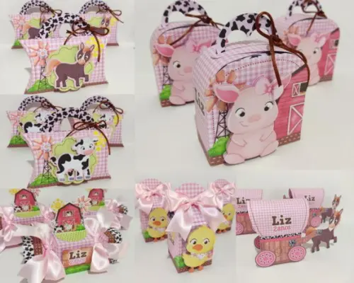 Kit Festa Personalizada Fazendinha Menina - Itens