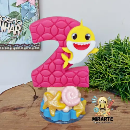 Vela de Biscuit Baby Shark