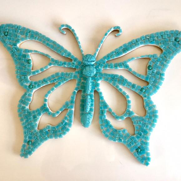 Borboleta em Mosaico de Vidro