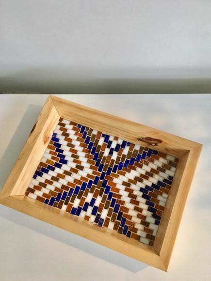 Centro de Mesa em Mosaico Tribal