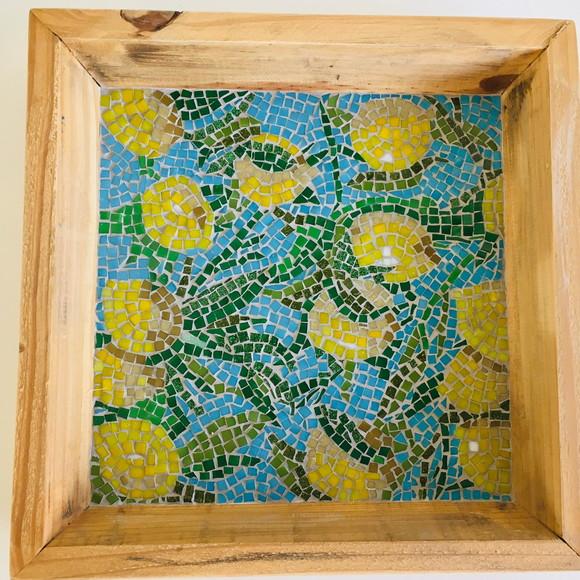 Centro de mesa em mosaico