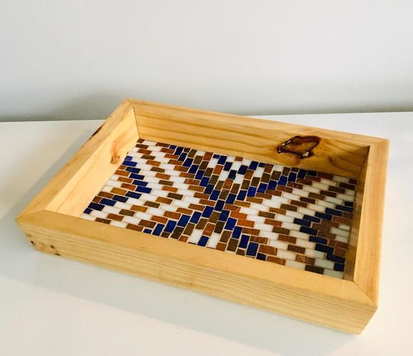 Centro de Mesa em Mosaico Tribal