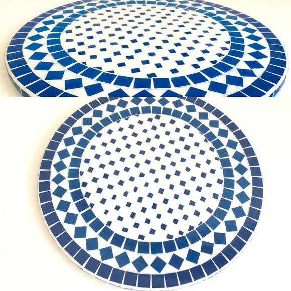 Disco para pizza em mosaico marroquino