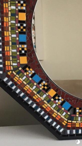 Espelho Octogonal em Mosaico M1