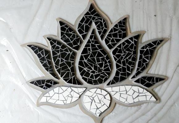 Flor de Lotus em Relevo