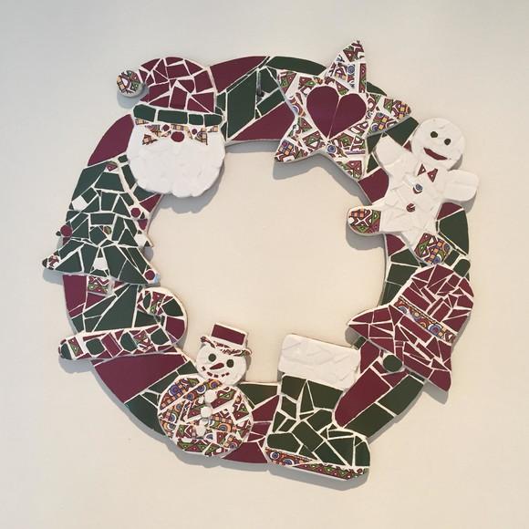 Guirlanda de Natal em mosaico