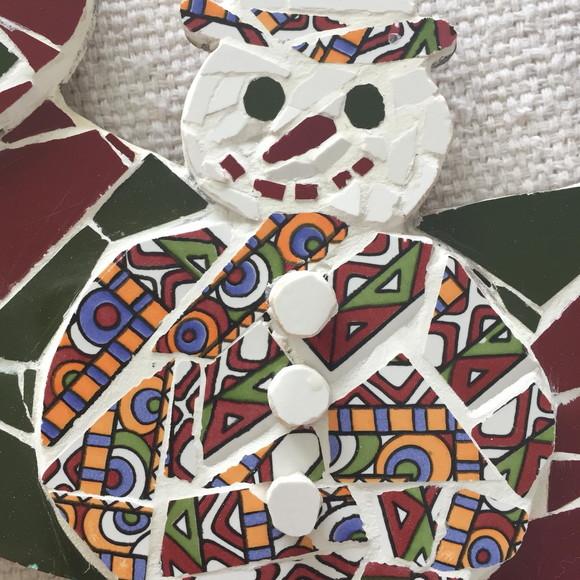 Guirlanda de Natal em mosaico