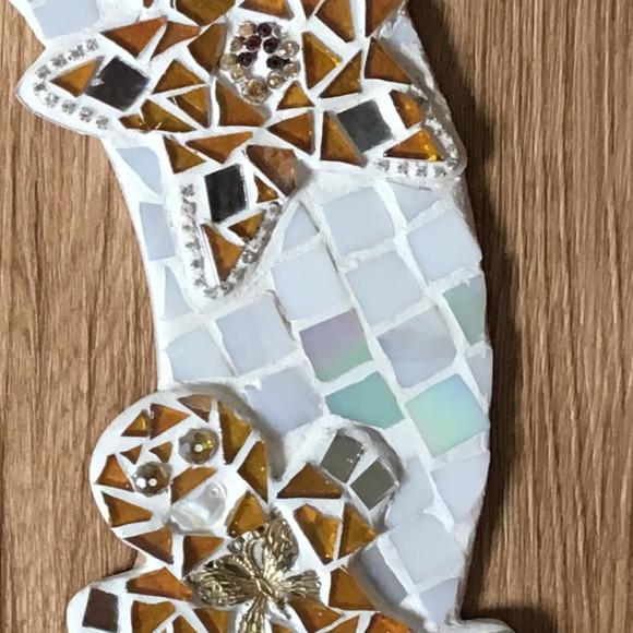 Guirlanda de Natal em mosaico de vidro