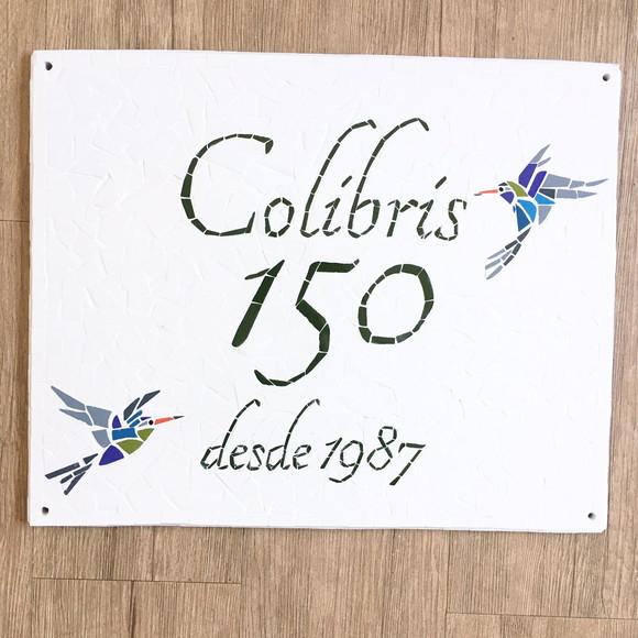 Placa para Entrada de Casa em Mosaico