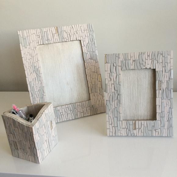 Porta Lápis e Canetas em Mosaico Cerâmico