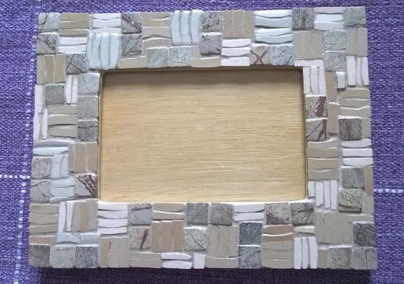 Porta retrato em mosaico cerâmico M