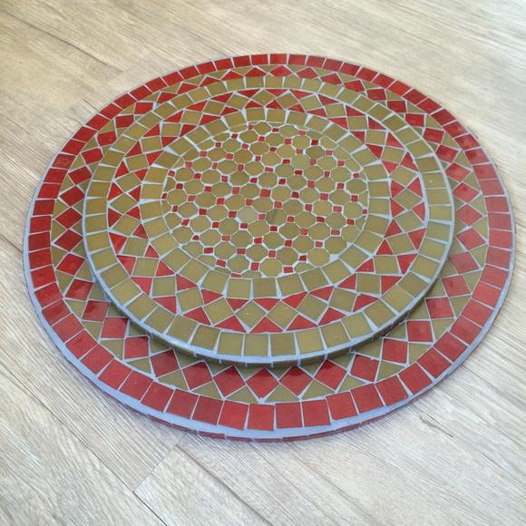 Prato Giratório em Mosaico Marroquino