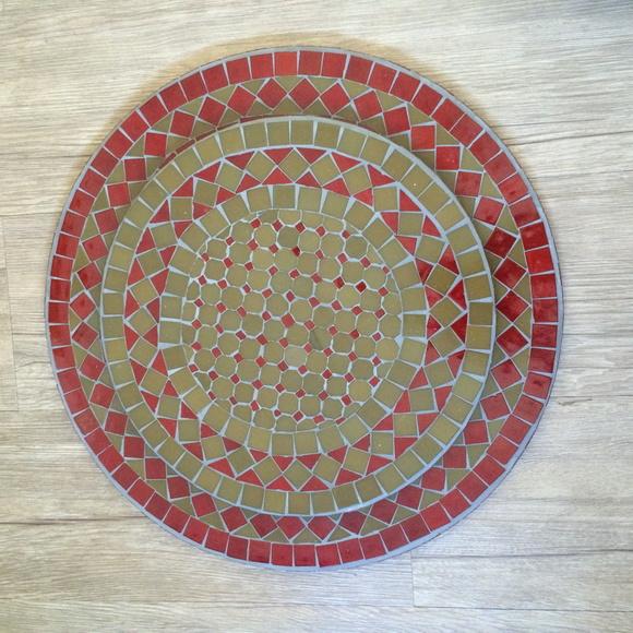 Prato Giratório em Mosaico Marroquino