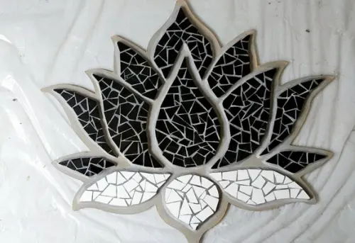 Flor de Lotus em Relevo