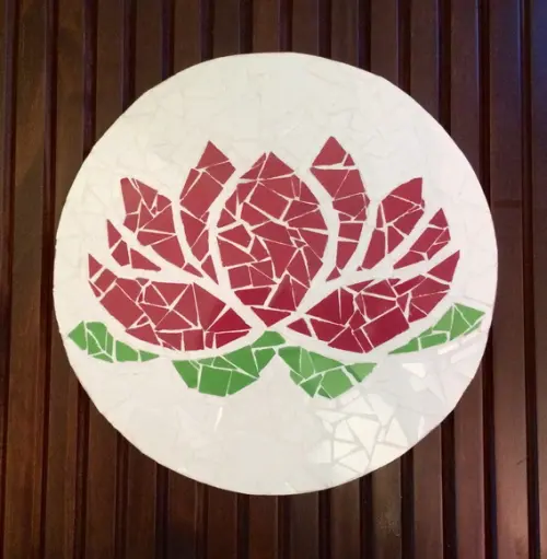 Flor de lotus em mosaico