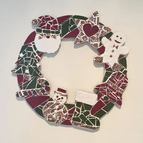 Guirlanda de Natal em mosaico