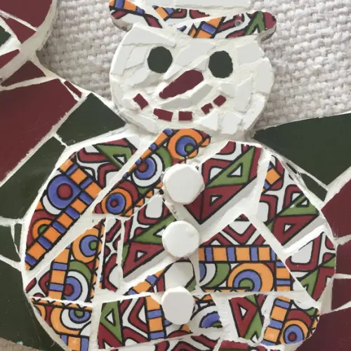Guirlanda de Natal em mosaico
