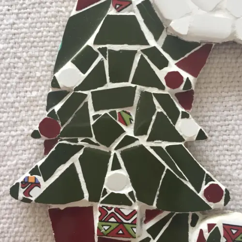 Guirlanda de Natal em mosaico