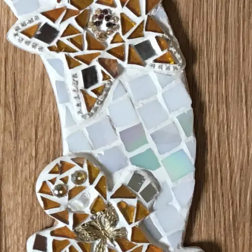 Guirlanda de Natal em mosaico de vidro