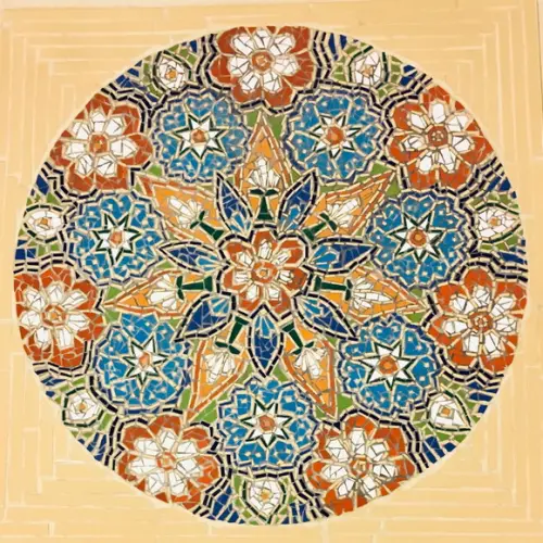 Mandala 50 cm em Azulejos