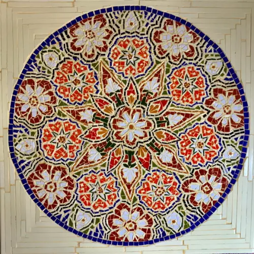 Mandala 50 cm em Azulejos